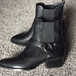 Black Bootie-Western style by Steve Madden
